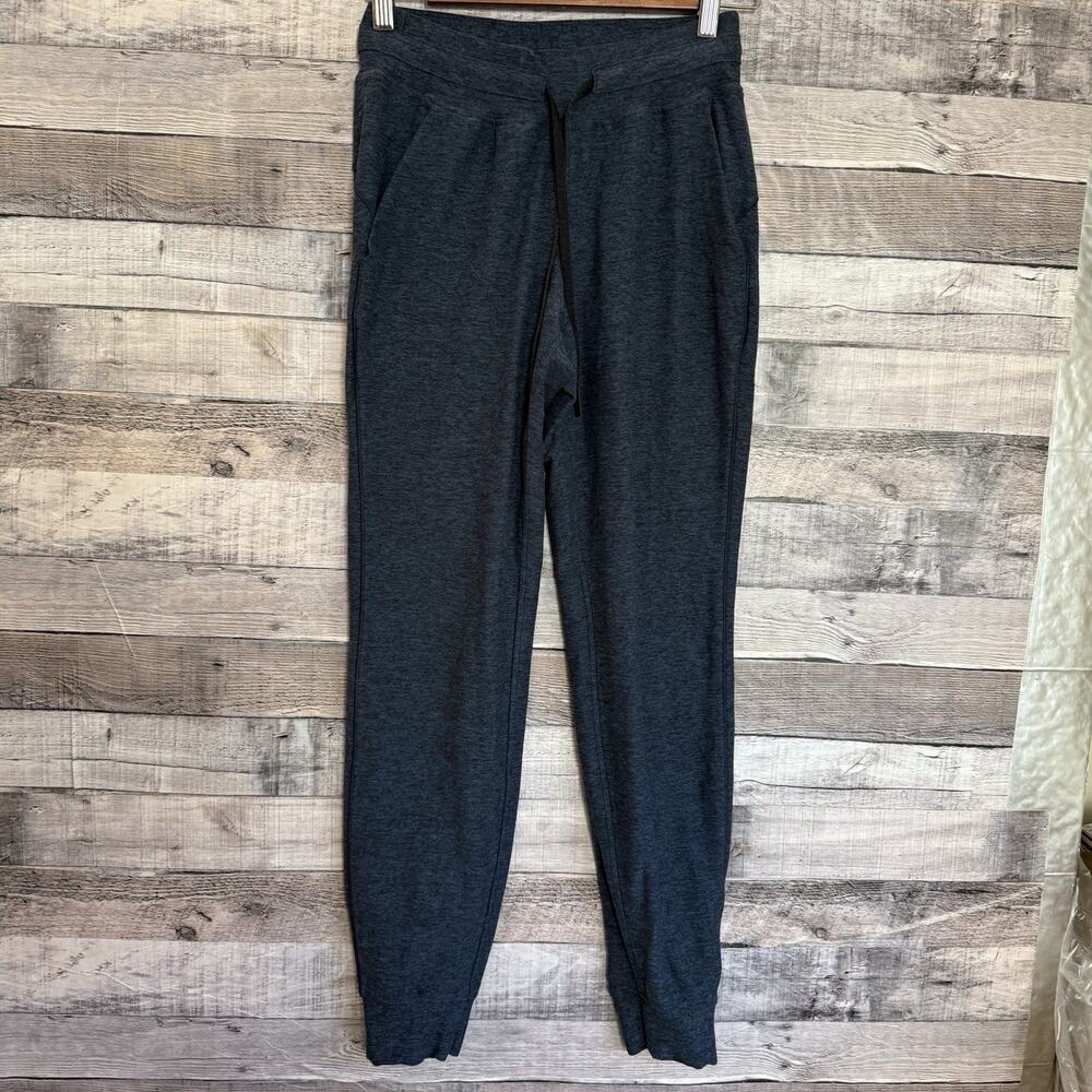 Lululemon Ready To Rulu Pant Blue Black Running Jogger Sweatpants Woman’s Sz 4